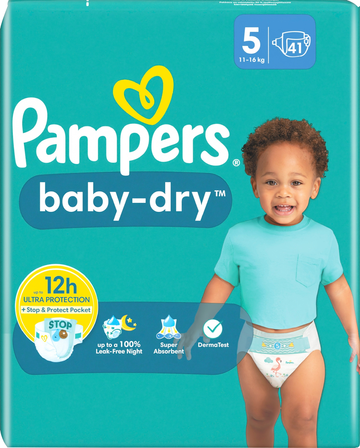 Pampers teippivaippa 41kpl Baby Dry S5 11-16kg
