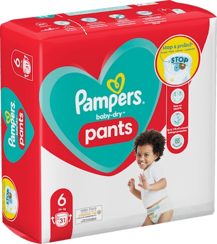 Pampers housuvaippa 31kpl Baby Dry Pants S6 15+ kg
