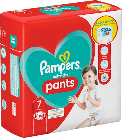 Pampers housuvaippa 29kpl Baby Dry Pants S7 17+ kg