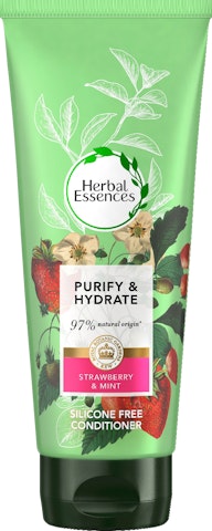 Herbal Essences hoitoaine 200ml Purify & Hydrate Strawberry & Mint