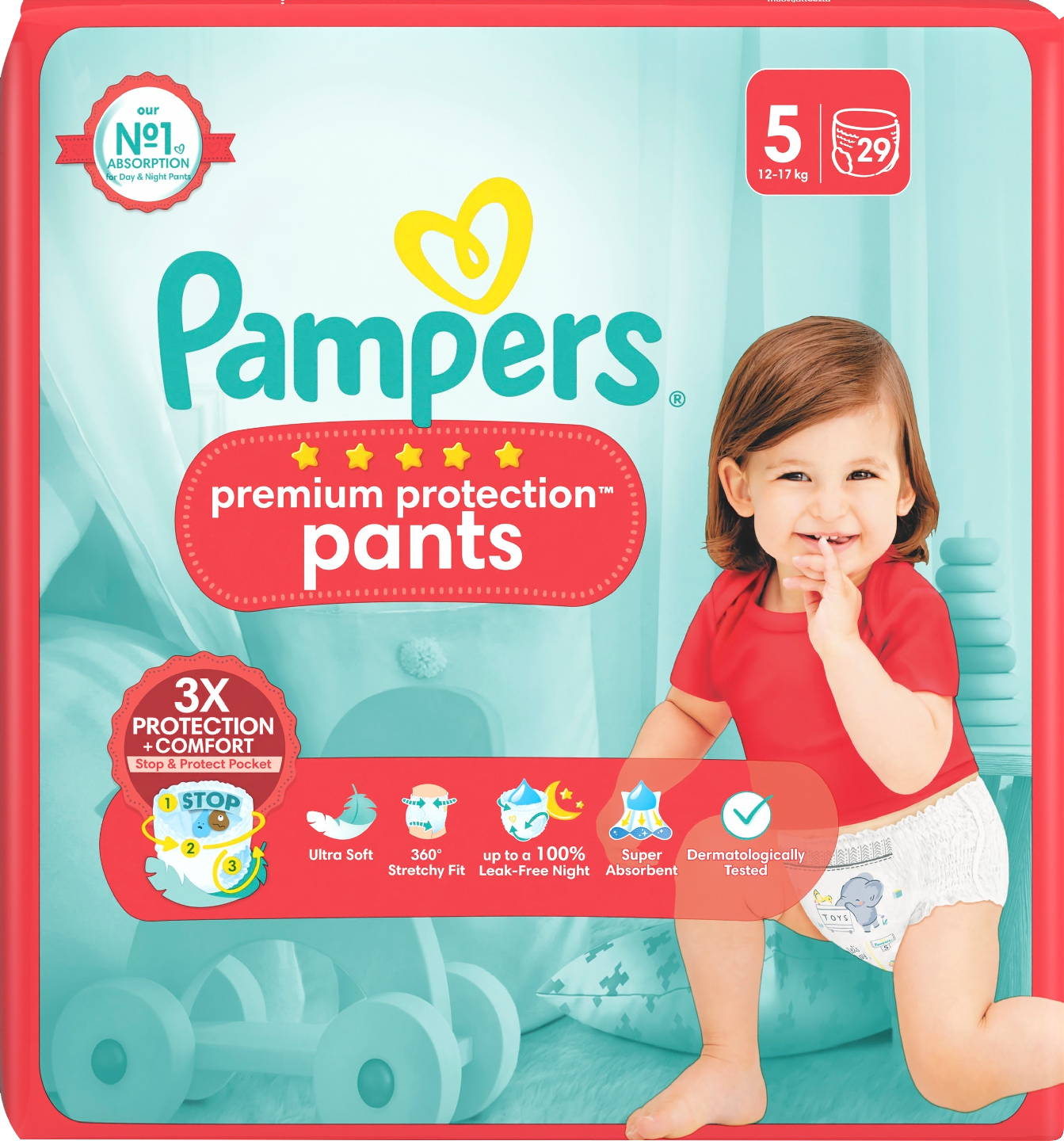 Pampers Premium Protection Pants S5 12-17kg 29kpl