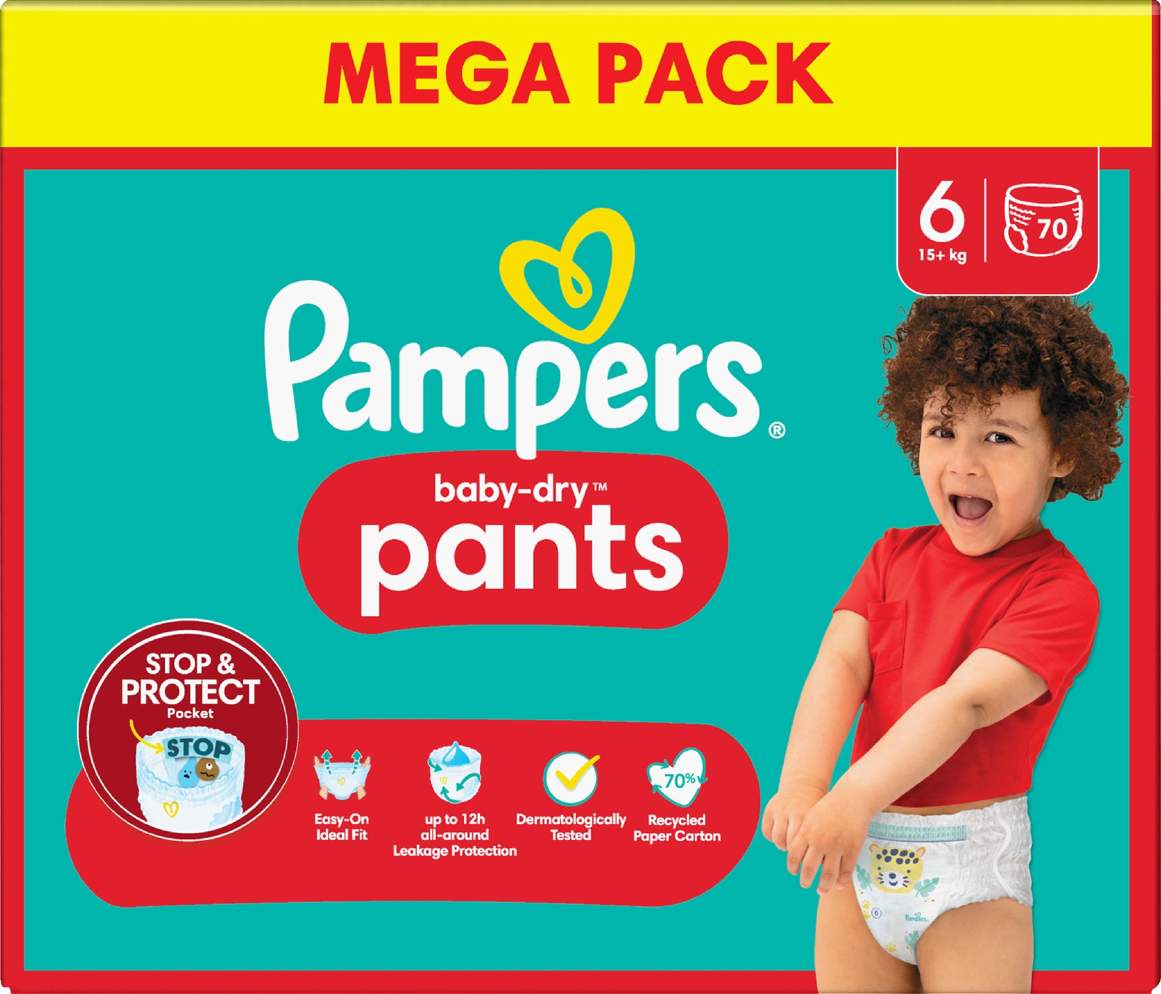 Pampers Baby Dry Pants S6 15+kg 70kpl mega