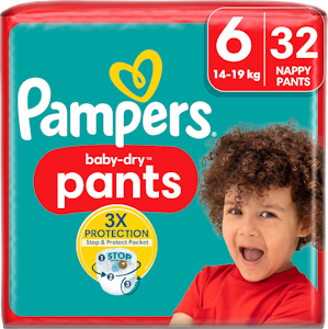 Pampers Baby Dry housuvaippa S6 15+kg 32kpl