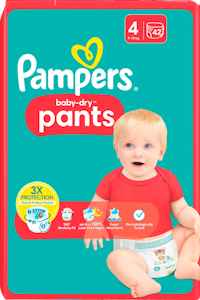 Pampers Baby Dry Pants S4 9-15kg 42kpl housuvaippa