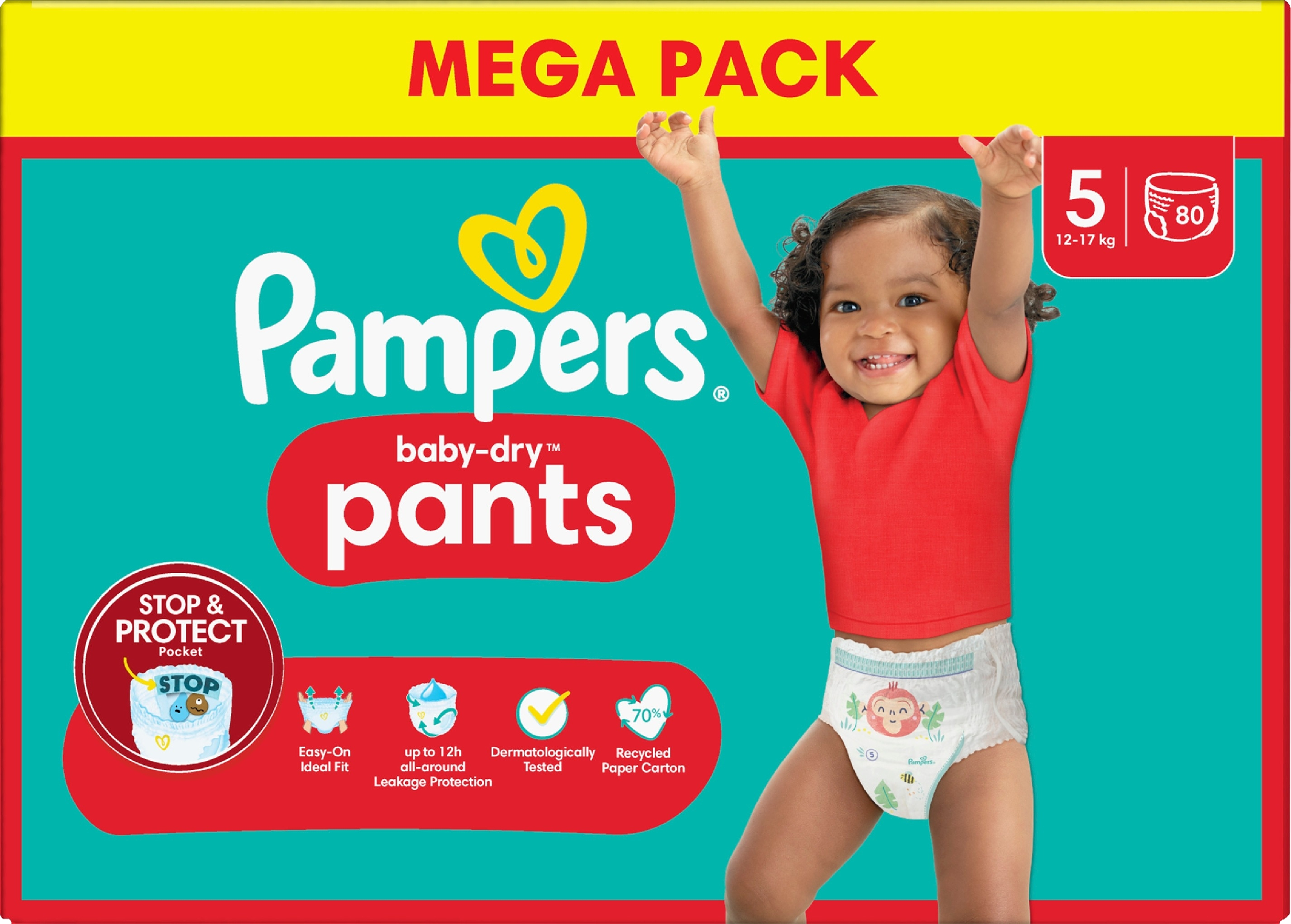 Pampers Baby Dry Pants S5 12-17kg 80kpl mega