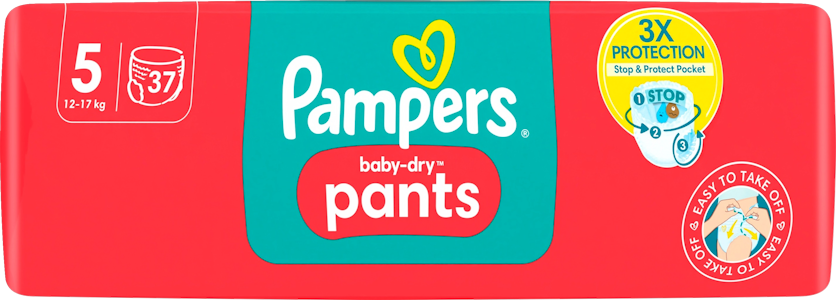 Pampers Baby Dry Pants S5 12-17kg 37kpl housuvaippa