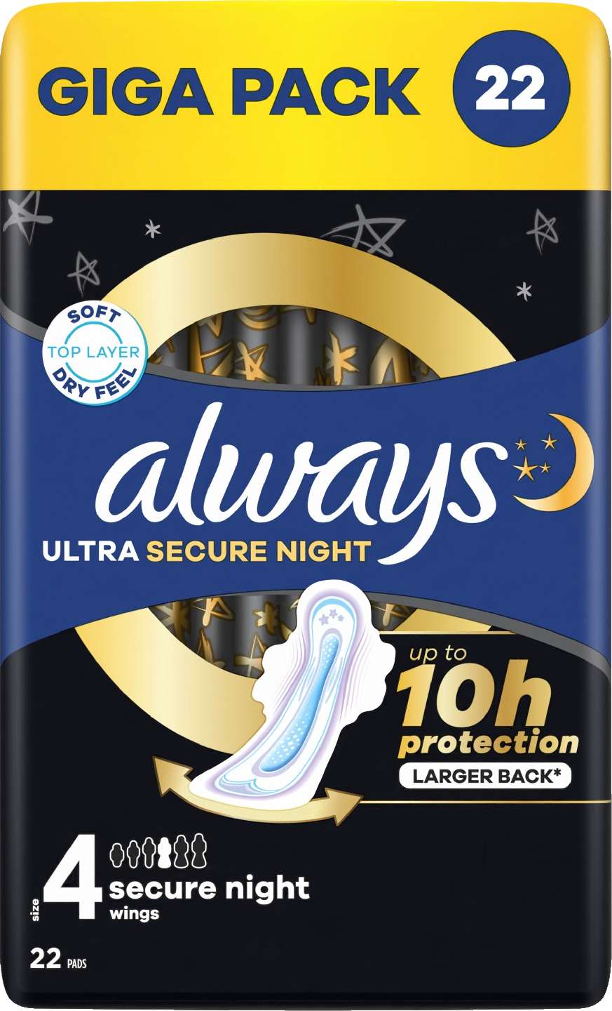 Always yöside 22kpl Ultra Secure Night wings