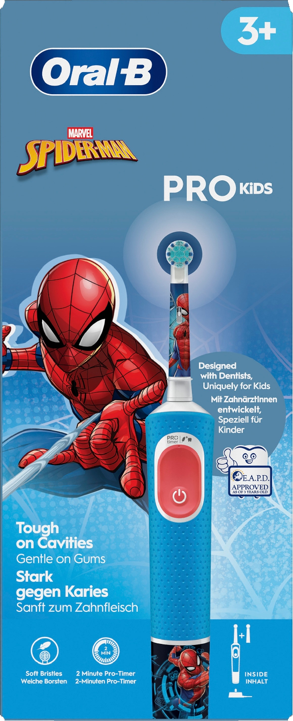 Oral-B Vitality Pro Kids 3+ Spiderman -sähköhammasharja + lisävaihtoharja