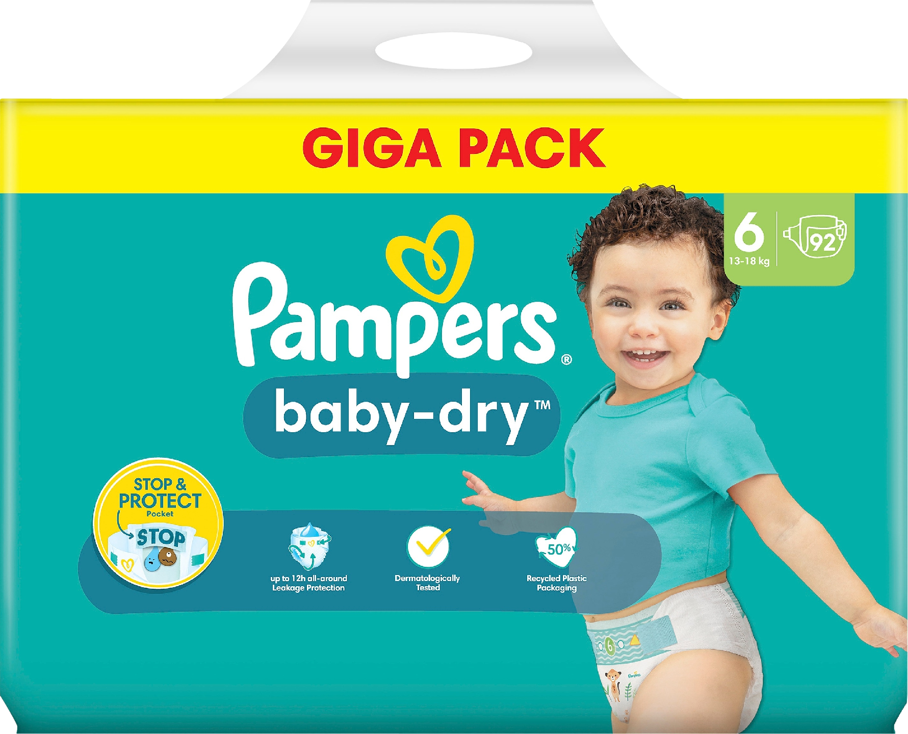 Pampers Baby Dry teippivaippa S6 13-18kg 92kpl giga