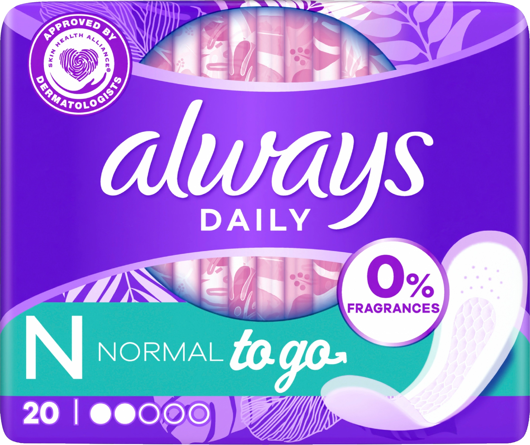 Always Singles to go Normal pikkuhousunsuoja 20 kpl