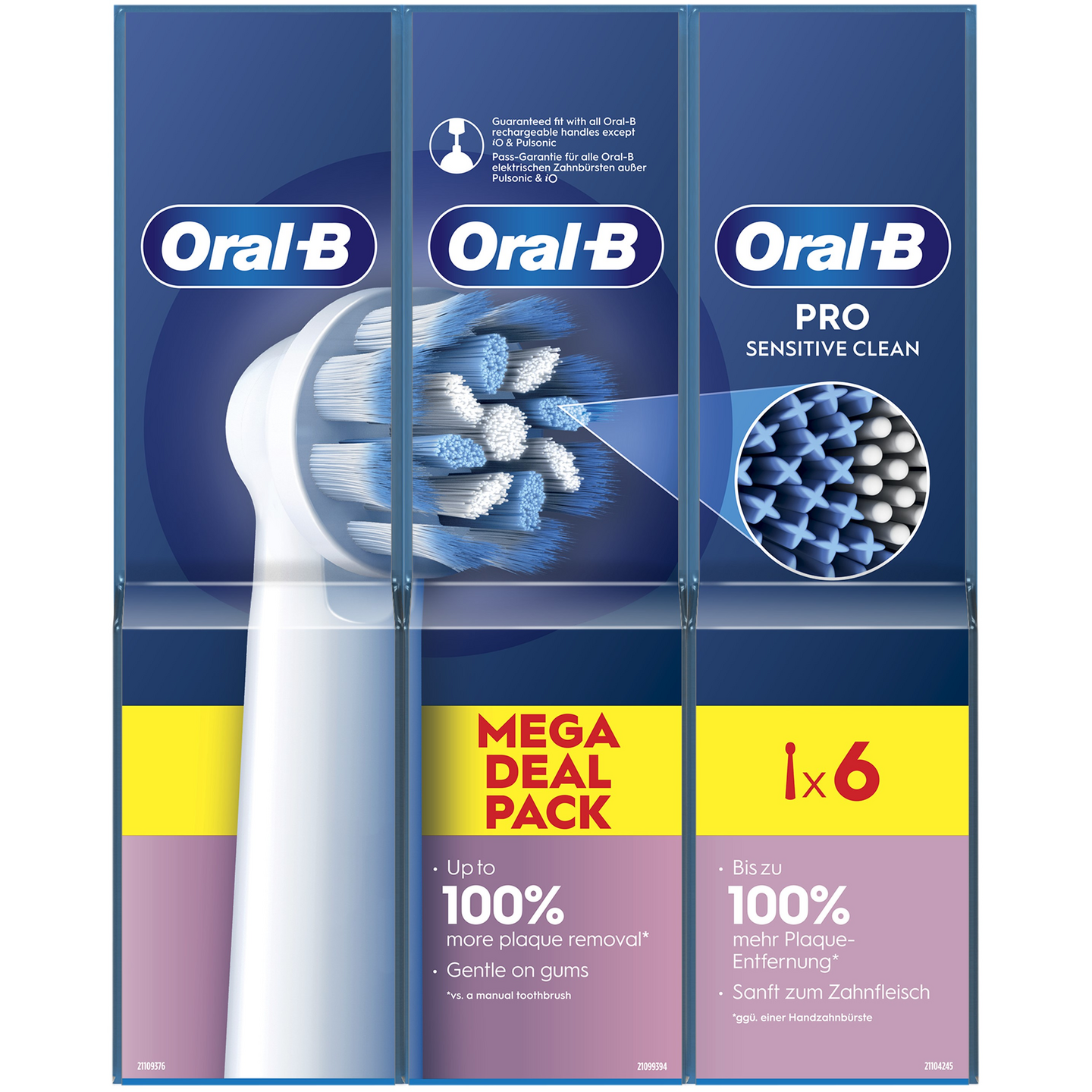 Oral-B Pro Sensitive Clean -vaihtoharja, 6 kpl