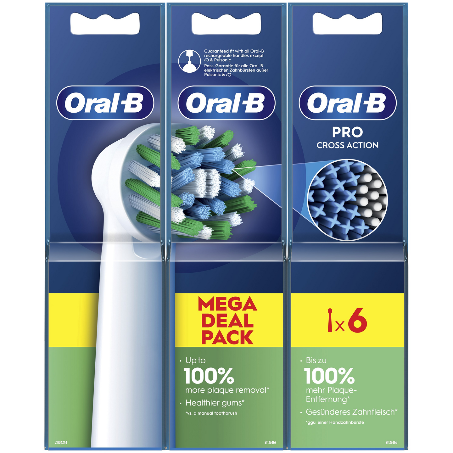 Oral-B Pro CrossAction -vaihtoharja, 6 kpl