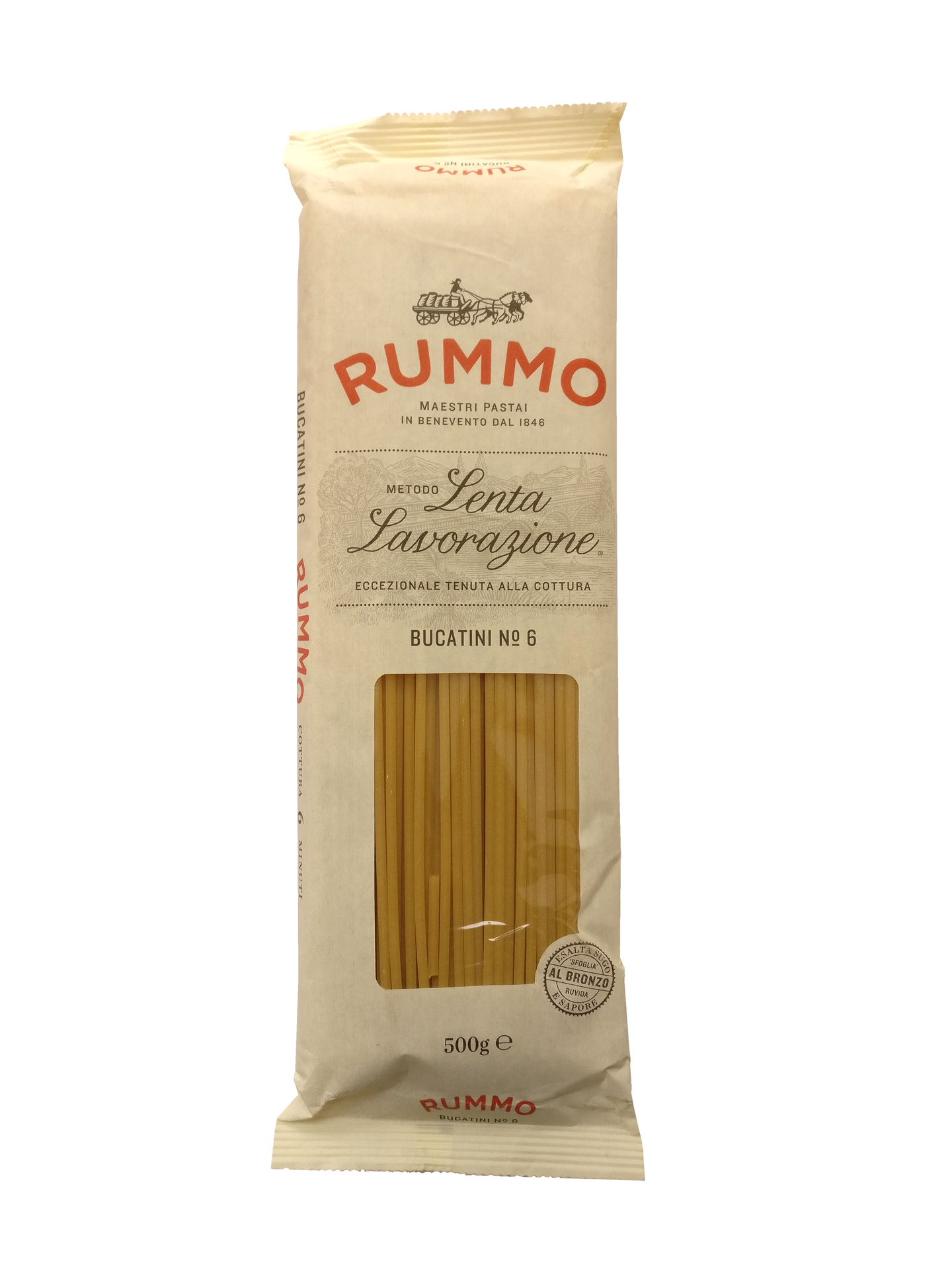 Pasta Rummo Bucatini n° 6 500 g - Bee Drunk