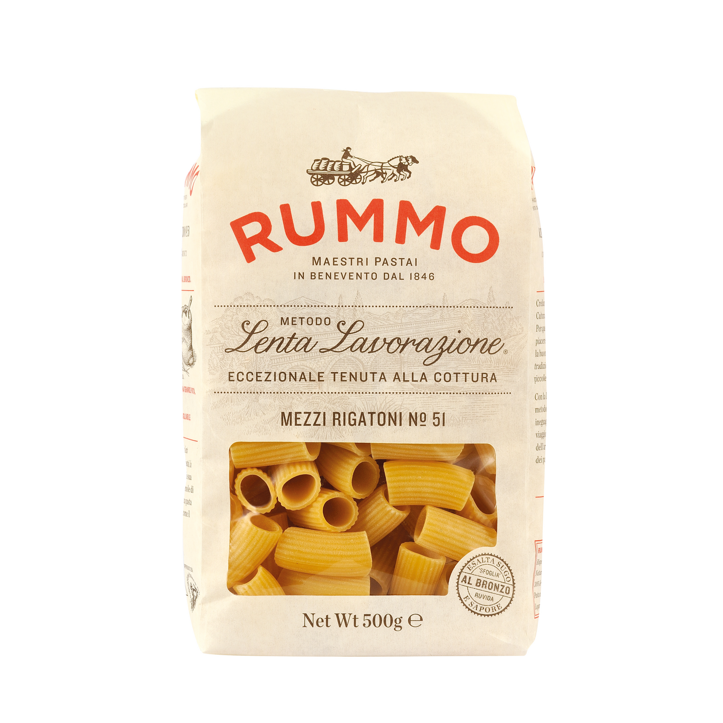 Rummo Mezzi Rigatoni No51 pasta 500g | K-Ruoka Verkkokauppa