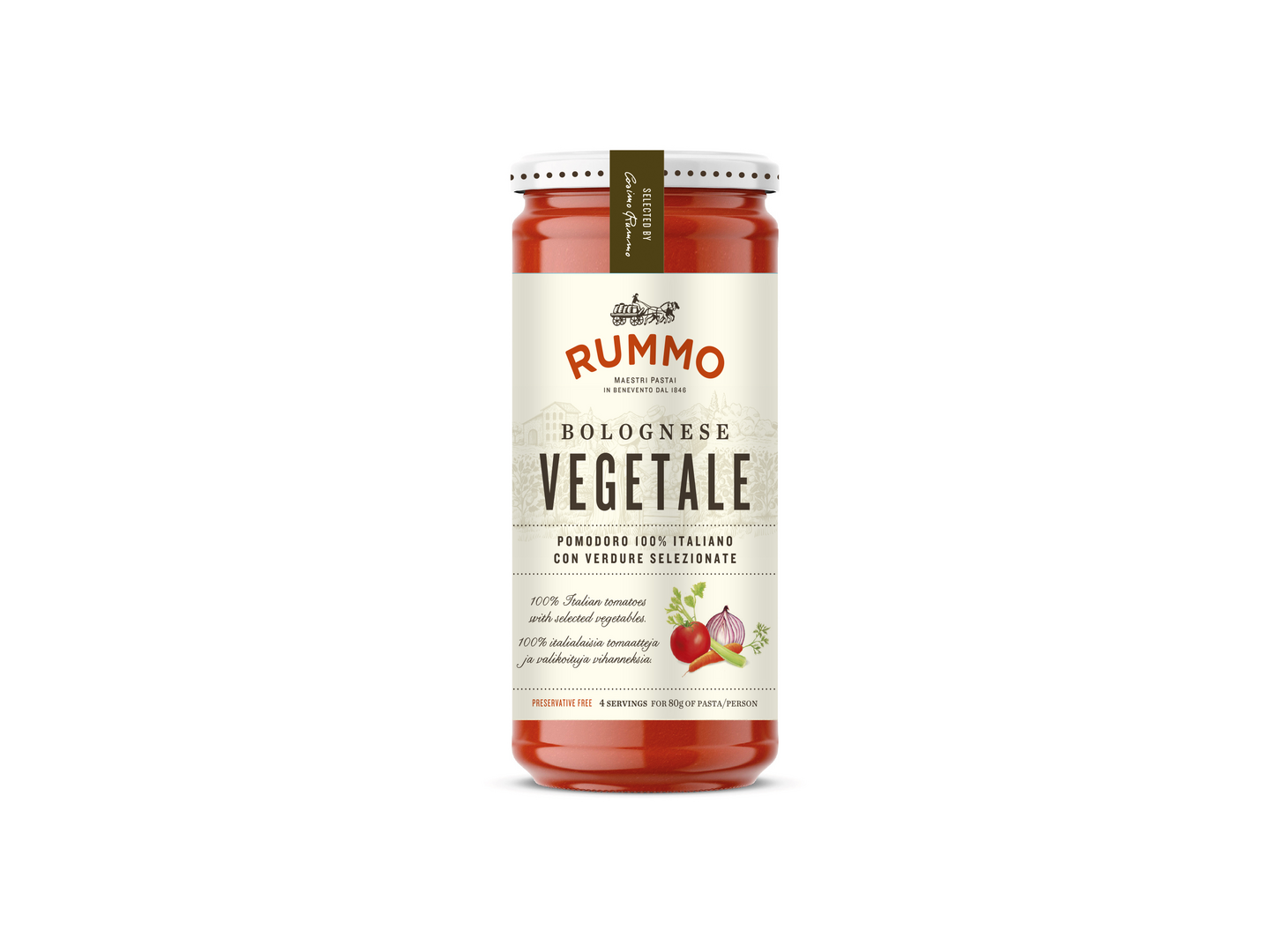 Rummo pastakastike 340g bolognese vegetale