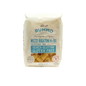 Rummo Mezzi Rigatoni No51 gluteeniton pasta 400g