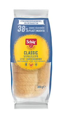 Schär classic vaalea viipaleleipä 300g gluteeniton