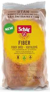 Schär Fiber Kuitu viipaleleipä 330g gluteeniton