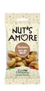 Nut's Amore paahdettu ja suolattu cashewpähkinä 50g vähäsuolainen