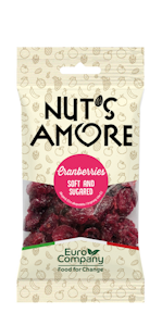 Nut's Amore kuivattu, sokeroitu karpalo 50g