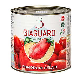 Giaguaro kuoritut tomaatit tomaattitäysmehussa 2500g/1500g