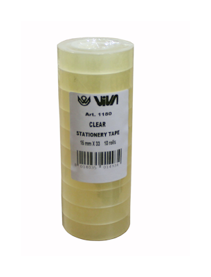 Viva Yleisteippi kirkas 15mm x 33m 10 kpl