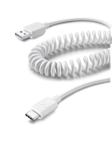 Cellularline USB-C-kierrekaapeli valkoinen