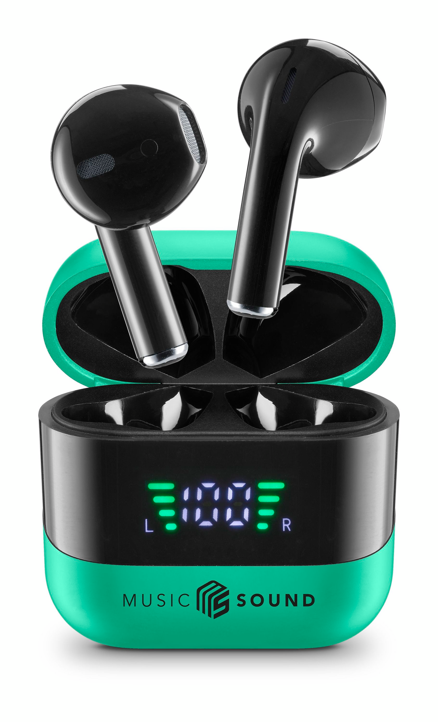 MusicSound Spark -langattomat nappikuulokkeet, vihreä