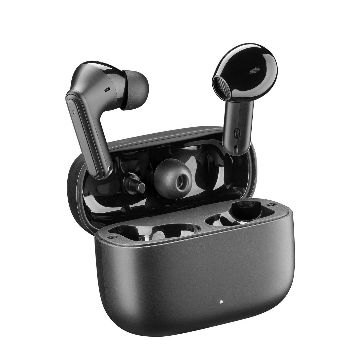 MusicSound Double 2-in-1 -langattomat nappikuulokkeet, musta