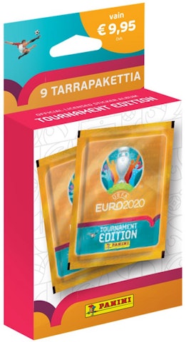 Euro 2020 Tournament Edition 9 tarrapaketin laatikko keräilytarrat