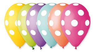 Pilkullinen ilmapallo 30 cm 6 kpl/pss