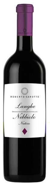 Roberto Sarotto Langhe Nebbiolo Nativo 75cl 14,5%