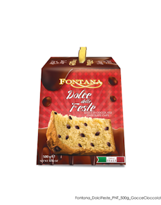 Panettone Fontana Dolce delle Feste 500g suklaahipuilla