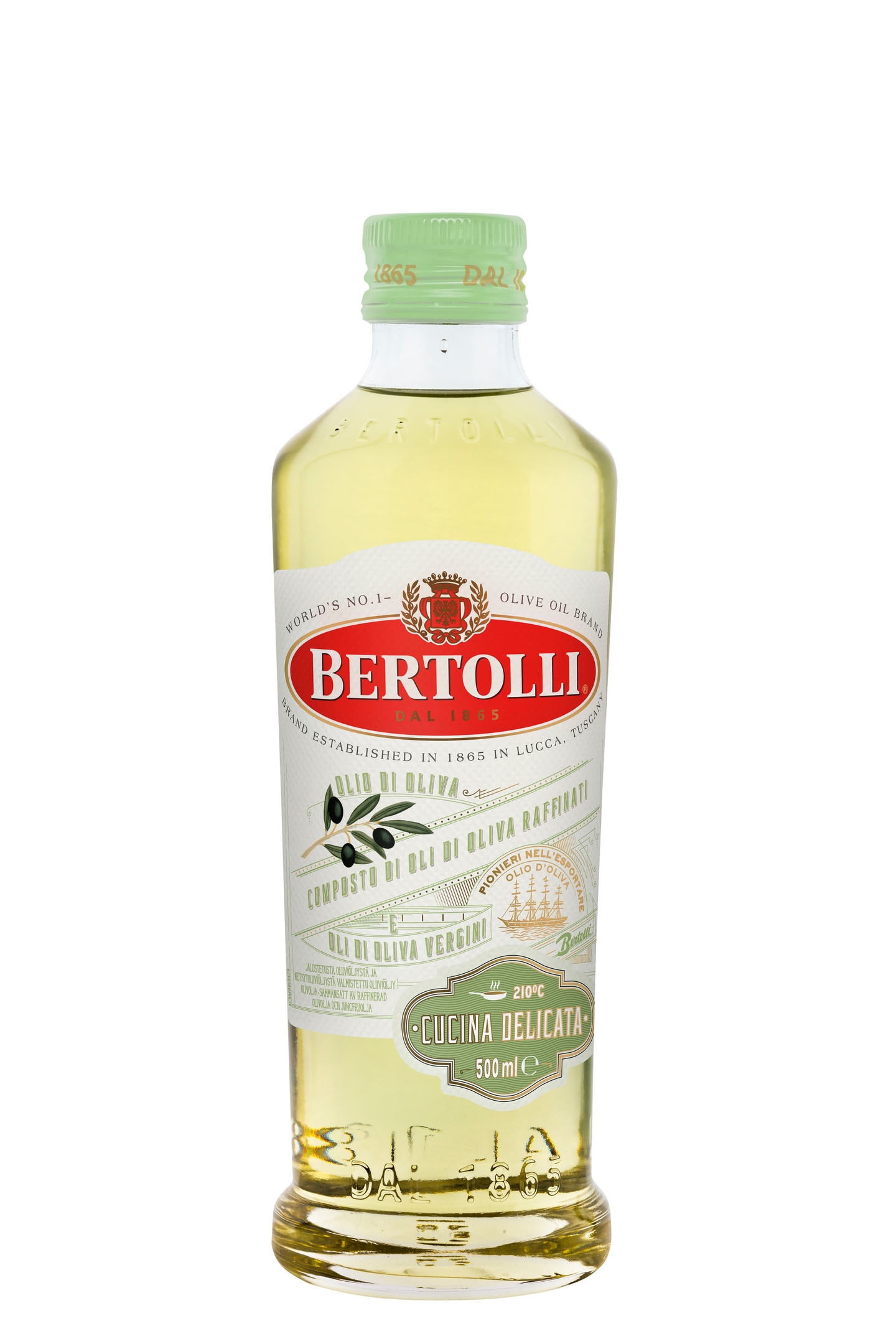 Bertolli cucina delicata oliiviöljy 500ml miedon hedelmäinen