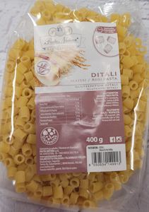 Pasta Natura Ditali maissi / riisi pasta 400g gluteeniton