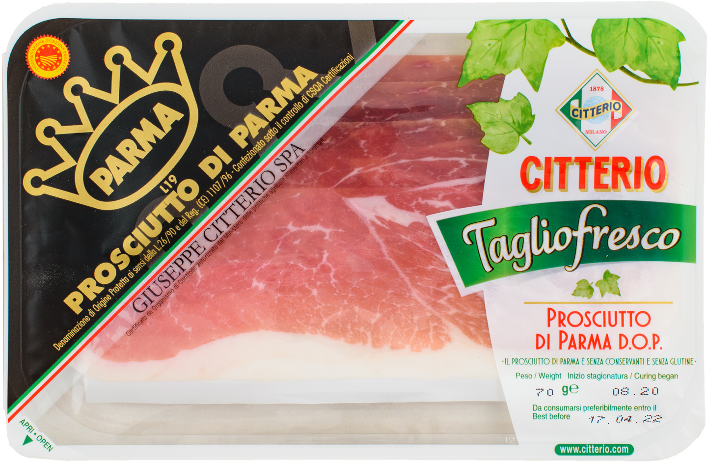Citterio Prosciutto di Parma 70g KRuoka Verkkokauppa