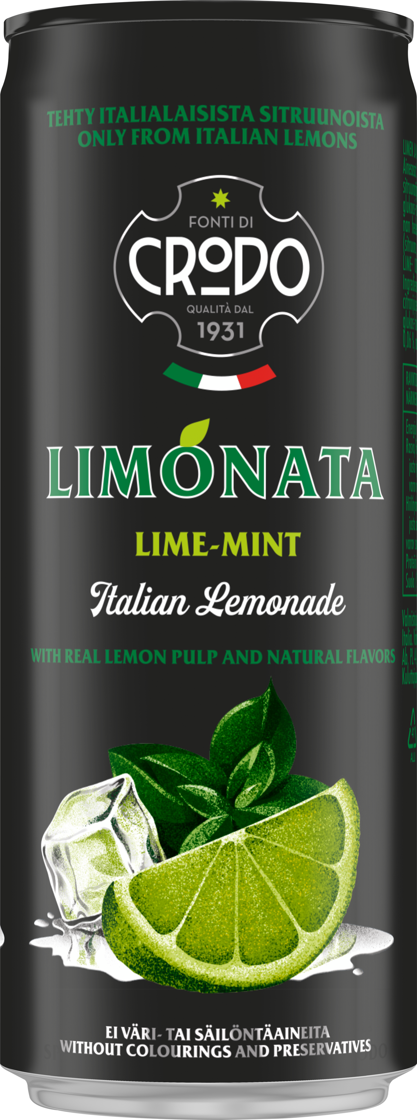 Fonti Di Crodo Limonata Lime-Mint 0,33l