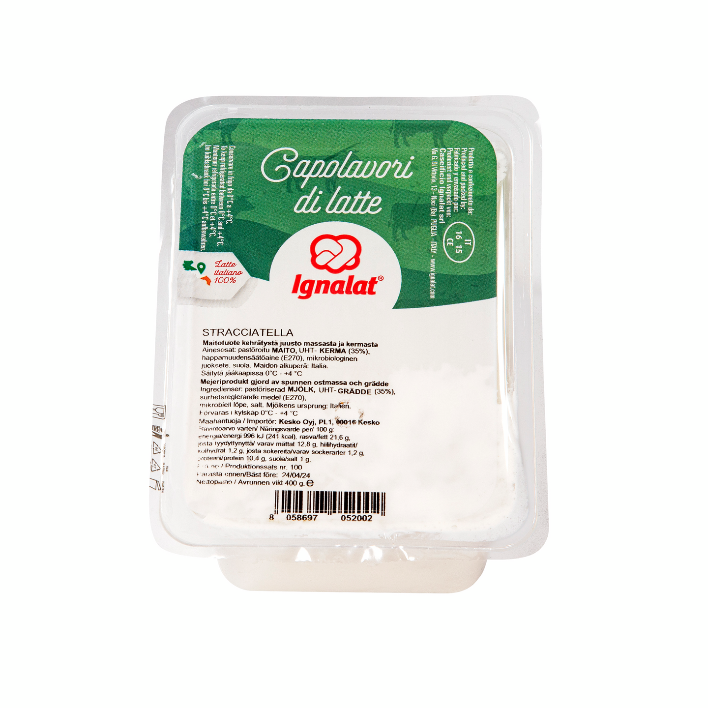 Ignalat stracciatella 400g