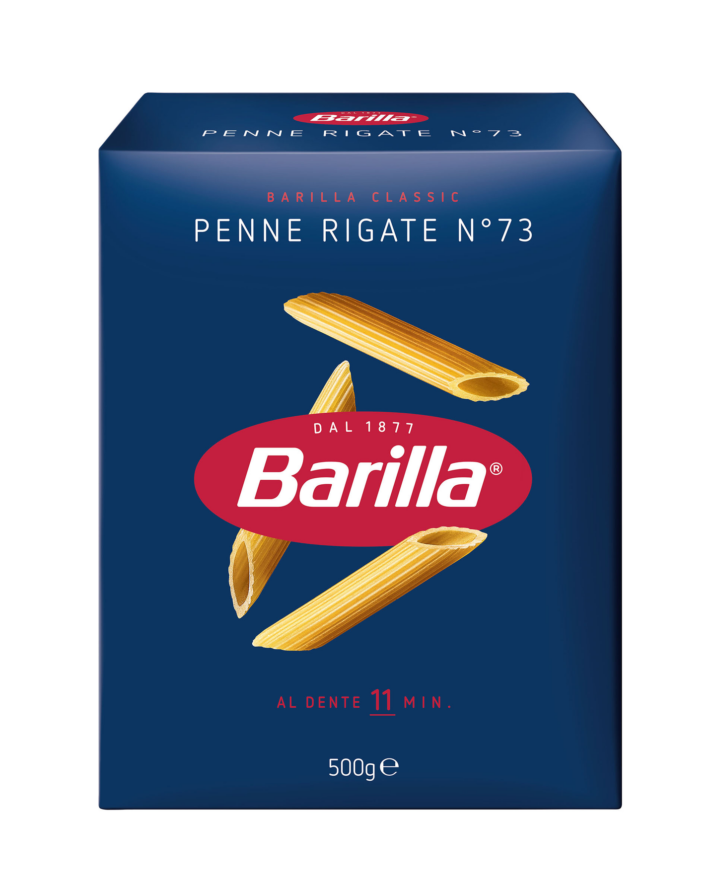 Barilla Penne Rigate n.73 durumvehnästä valmistettu pasta 500g