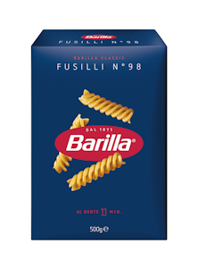 Barilla Fusilli n.98 durumvehnästä valmistettu pasta 500g