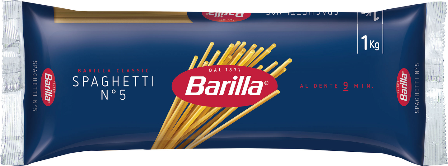 Barilla Spaghetti n.5 1kg PUOLILAVA