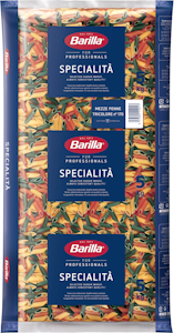 Barilla pasta penne mezze 5kg tricolore