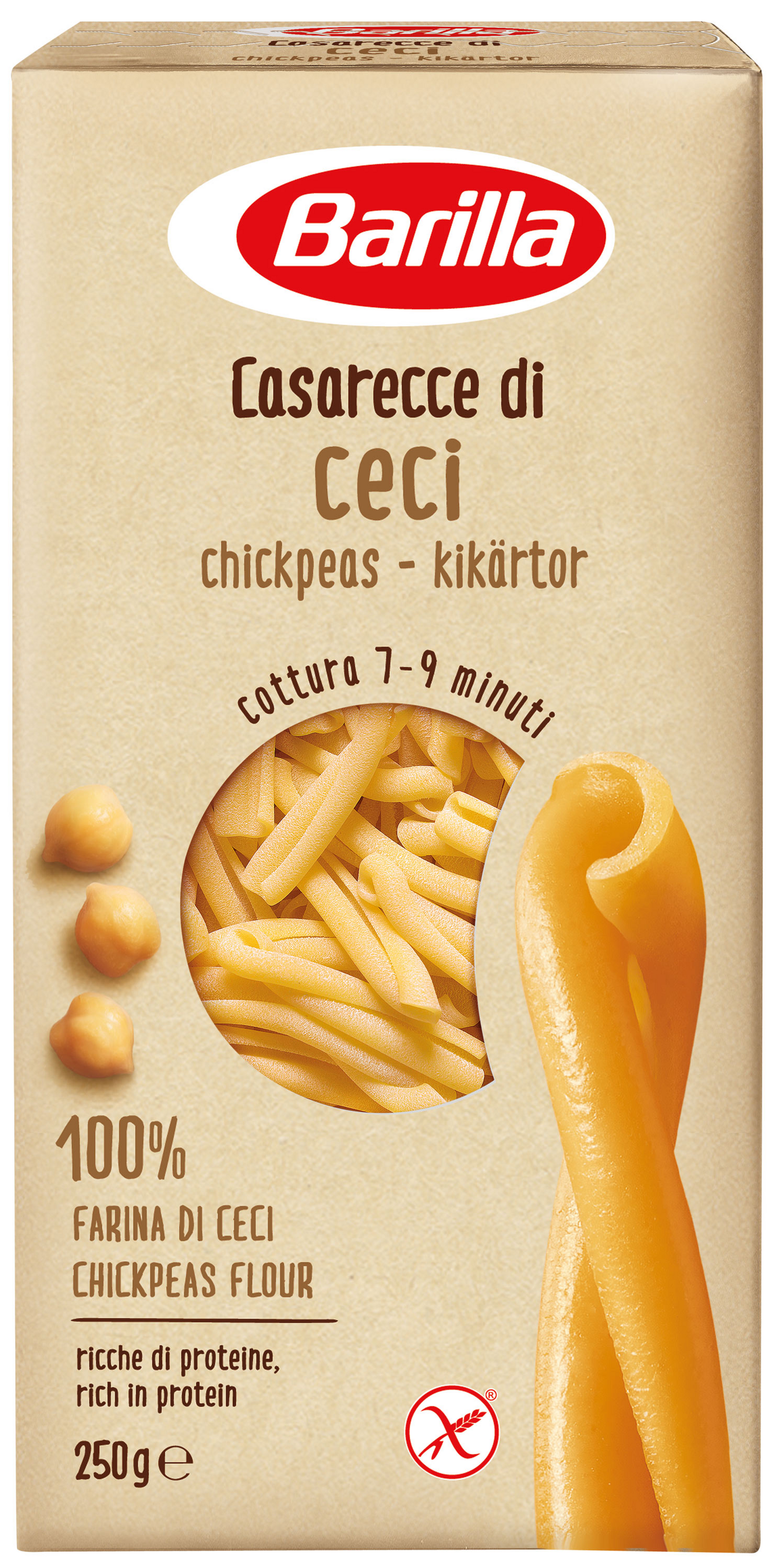 Barilla Casarecce kikherne pasta 250g — HoReCa-tukku Kespro