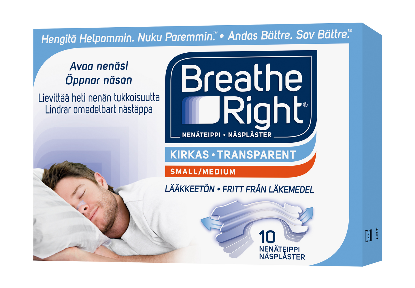 Breathe Right nenäteippi 10 kpl
