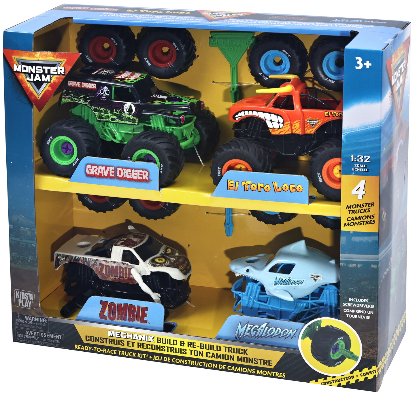 Monster Jam Mechanix 1:32 Kokoa ja Pura