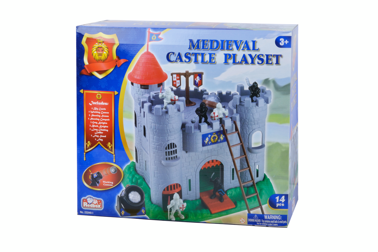 Medieval Castle playset Keskiaikainen linna, 14 osainen leikkisetti