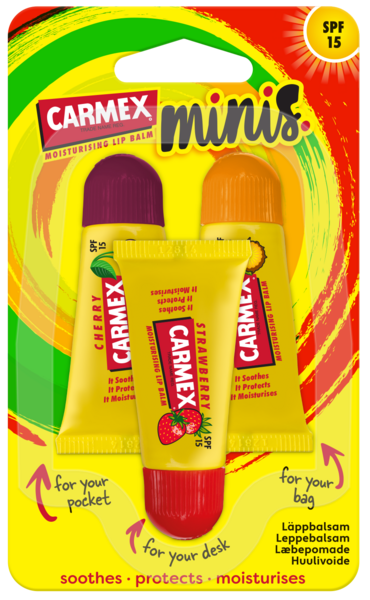 Carmex Mini Tubes huulivoidepuikko 3x5g
