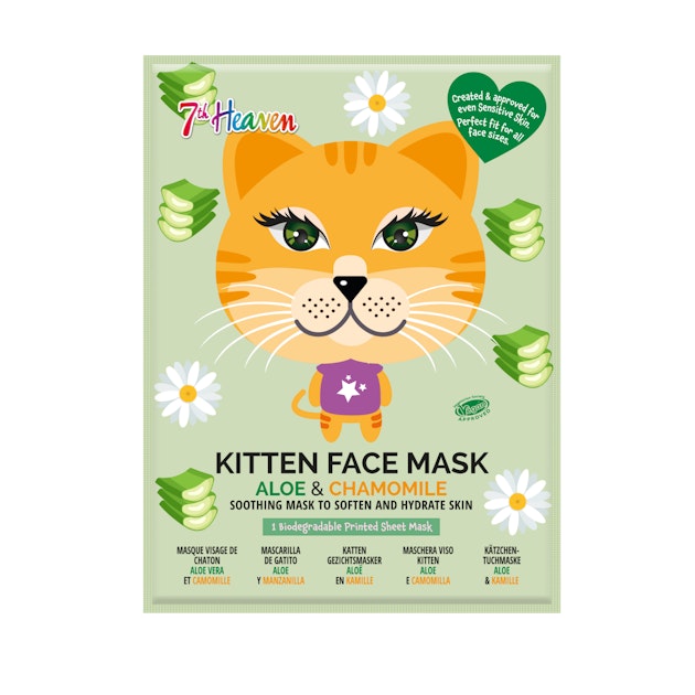 7th Heaven Kitten Face Mask Cucumber & Aloe kasvonaamio 1 kpl | K-Ruoka  Verkkokauppa