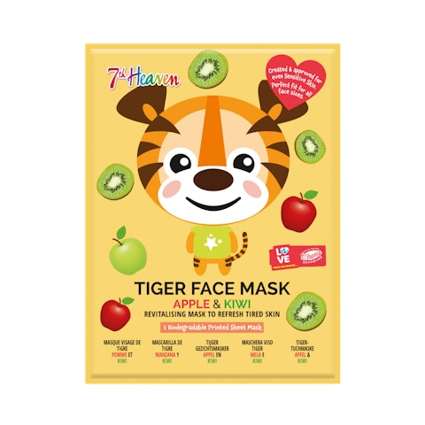 7th Heaven Tiger Face Mask kangasnaamio 1kpl