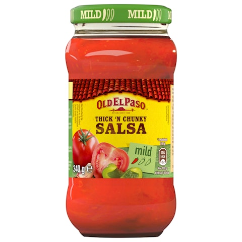 Old El Paso 340g Thick and Chunky Original Salsa Mild